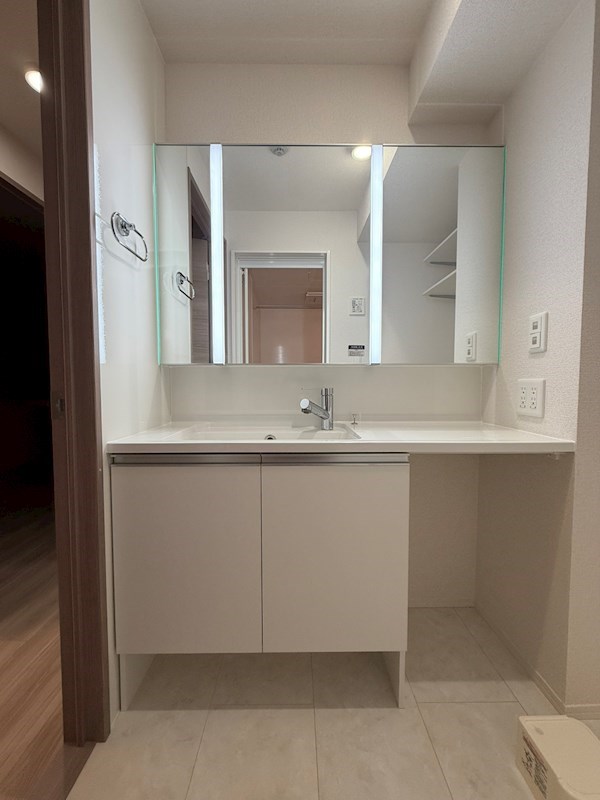 洗面設備　（参考写真）同じ間取の別のお部屋です