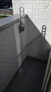 バルコニー　洗濯物はこちらへどうぞ。