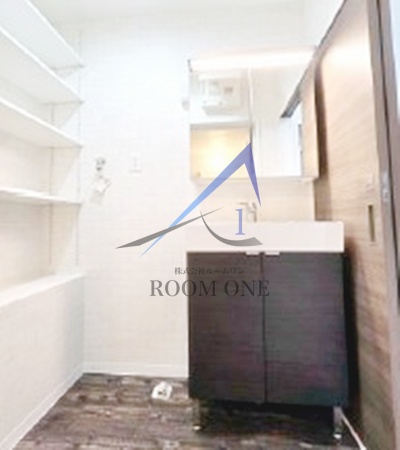 洗面設備　洗面台です。