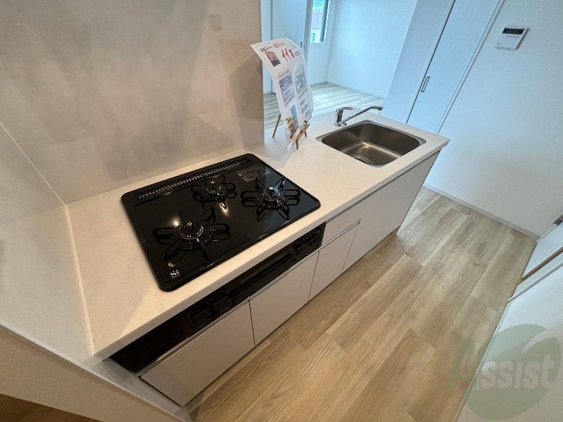 キッチン　システムキッチンなので、すぐお料理に使えます！