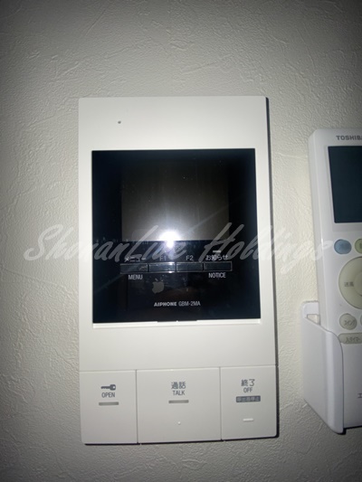 セキュリティ　モニタ付きインターホンで安心♪