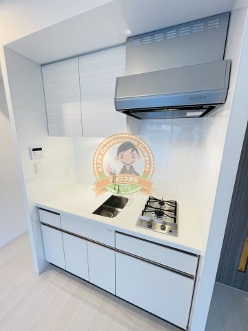 キッチン　２口ガスキッチン（同一仕様）