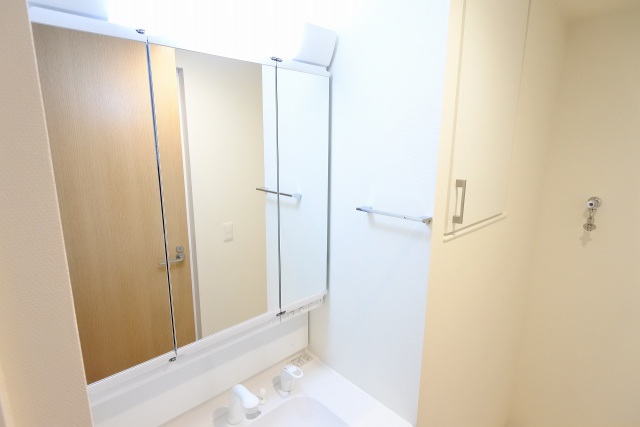洗面設備　写真は別のお部屋です。