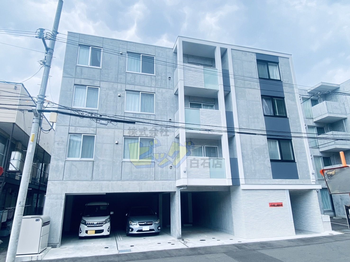建物外観　都市ガス使用のデザイナーズマンションです♪