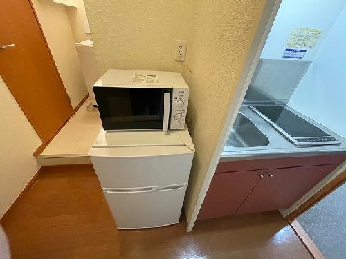 その他設備　レンジ・冷蔵庫※実際の備品とは異なる場合がございます。