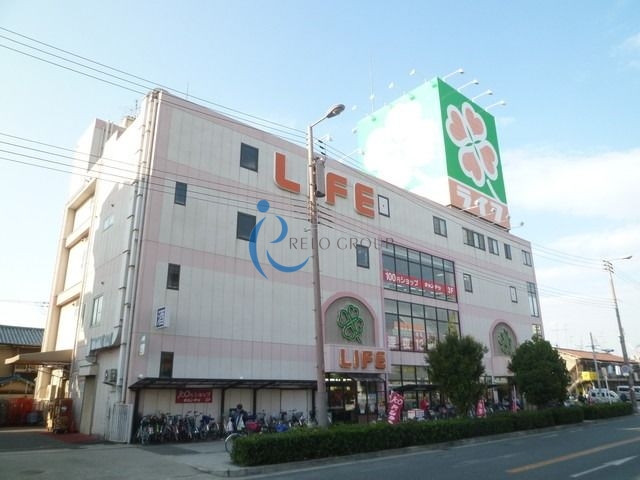 スーパー　ライフ喜連瓜破店（スーパー）まで858m