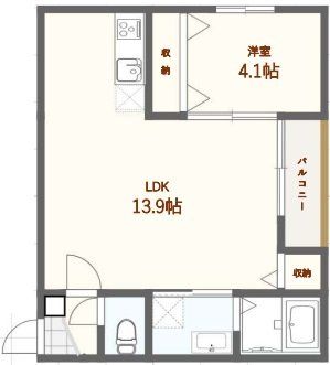 春のそよ風とBloom Loungeの間取り写真