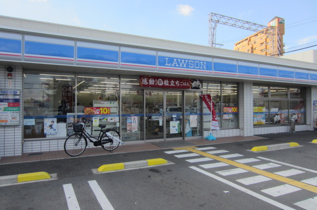 コンビニ　ローソン 貝塚海塚店（コンビニ）まで186m