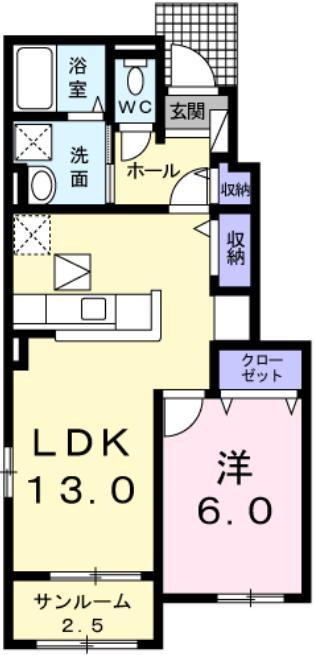 フロスティ II Bの間取り写真