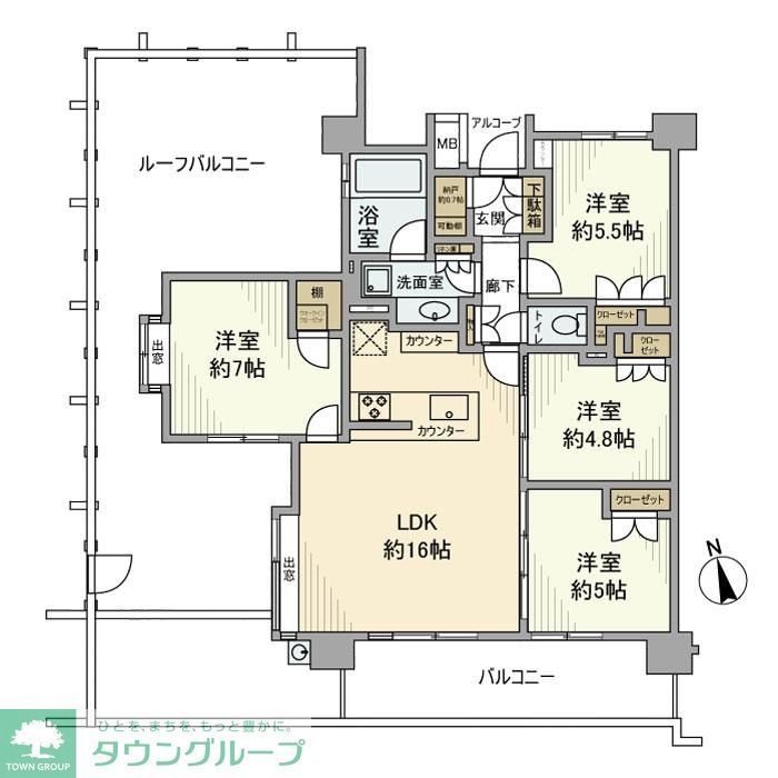 アーデル原木中山の間取り写真