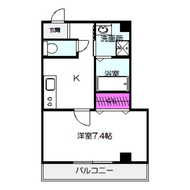 ヴィラナリー放出の間取り写真