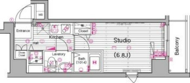 グランド・ガーラ横濱山下町の間取り写真