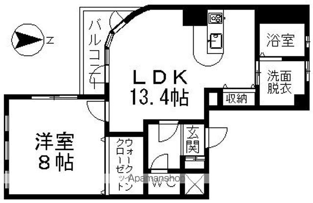 地下鉄桜通線 高岳駅 徒歩8分 8階建 築24年の間取り写真