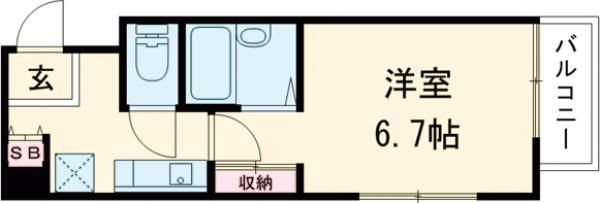 ジュネス姫路IIの間取り写真