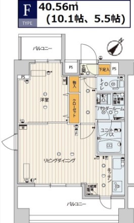 東京メトロ半蔵門線 押上駅 徒歩6分 7階建 築14年の間取り写真