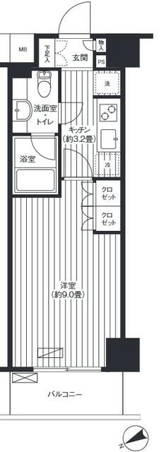 王子神谷パークサイドハイツの間取り写真