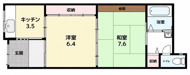 塚本4丁目テラスハウス 東棟の間取り写真
