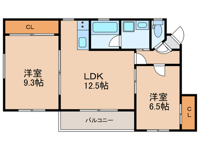 イーストヒルズ東山元町の間取り写真