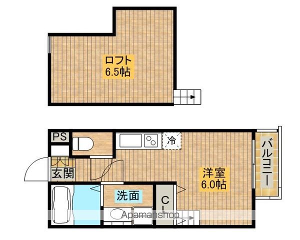 阪堺電気軌道阪堺線 寺地町駅 徒歩5分 2階建 築15年の間取り写真