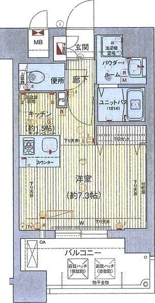 プレサンス名古屋STATIONビジュの間取り写真