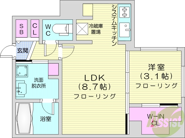 リラッサ西町の間取り写真