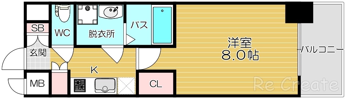ウィルテラスなんば南の間取り写真