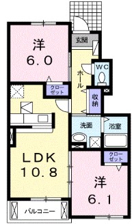 ＪＲ川越線 西大宮駅 徒歩4分 2階建 築14年の間取り写真