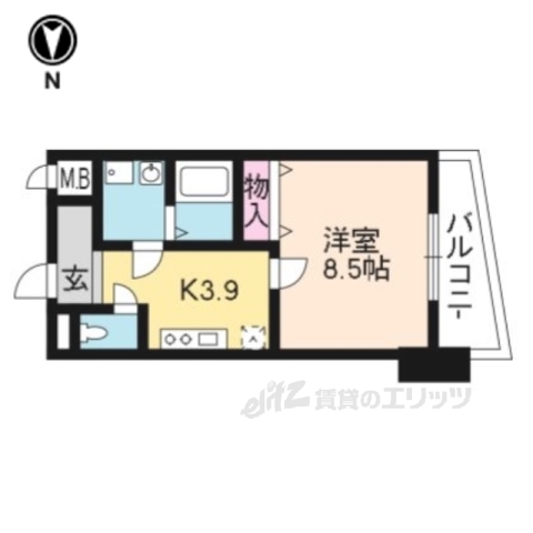 CITYSPIRE浜大津駅前の間取り写真
