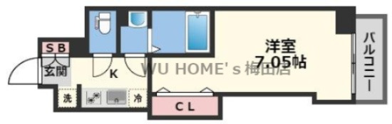Luxe天神橋の間取り写真