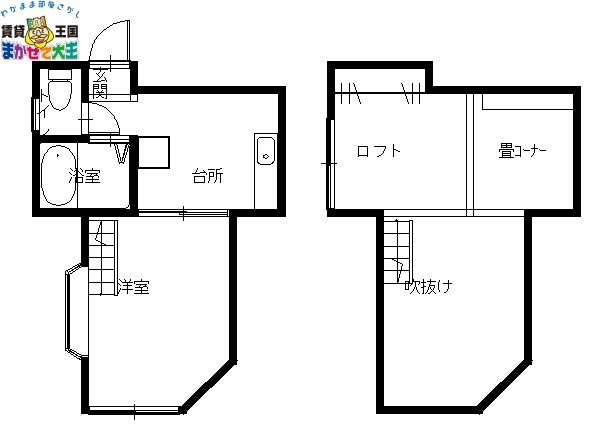 キャッスル石神の間取り