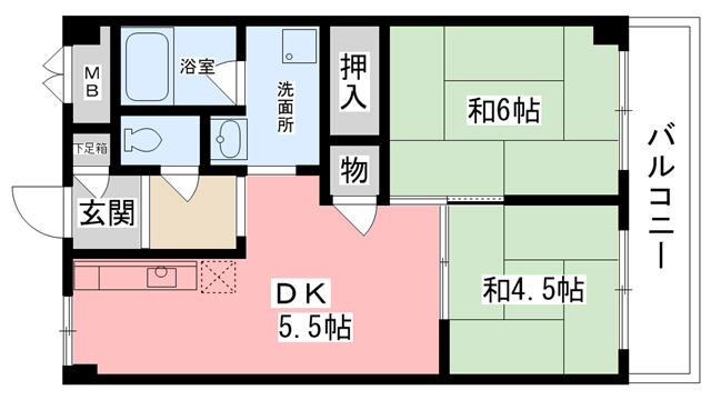 津門川ハイツの間取り