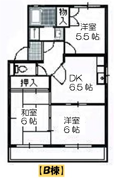 アペックスB棟の間取り