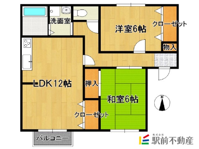 コーポヴィレッジ佃の間取り