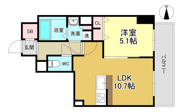 TOPAZ江坂の間取り