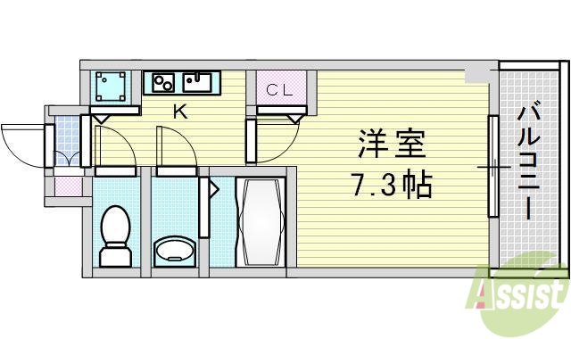 ディームス江坂の間取り