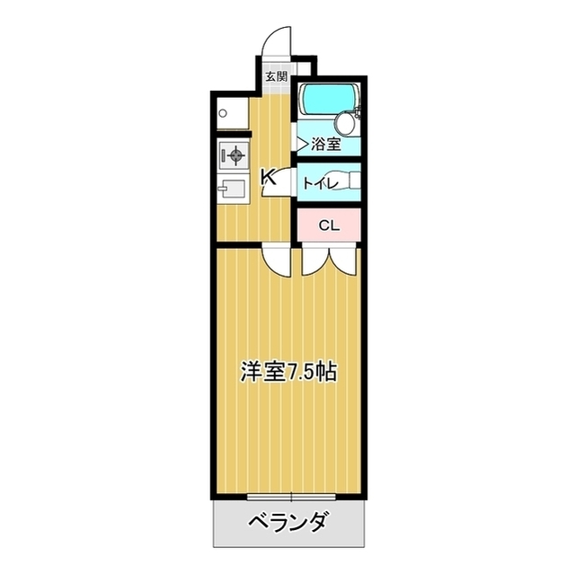 エスポワールＫＵＢＯＴＡの間取り