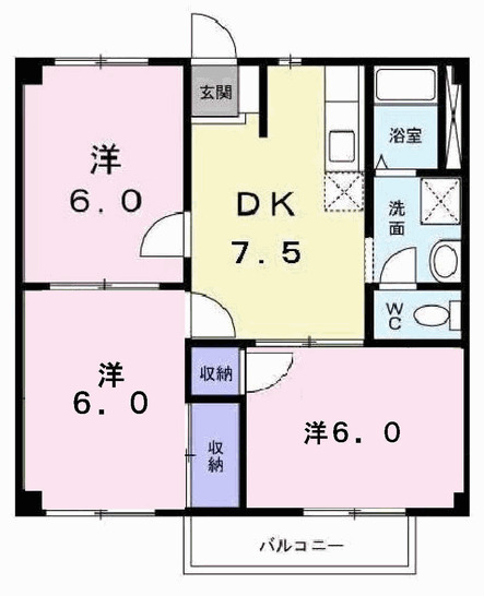 さくらハイツの間取り