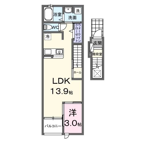 クレストアドバンステンパイIIの間取り