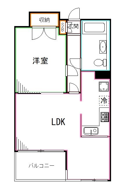 中野区江古田のマンションの間取り