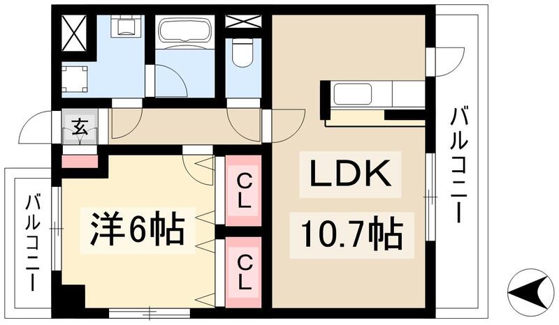 ルーチェ庄内緑地の間取り