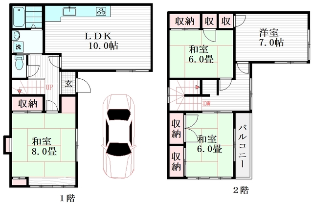 谷原5丁目戸建の間取り