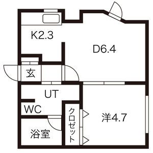 プランドール西町の間取り