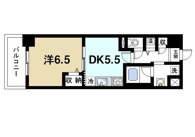 生駒市西松ケ丘のマンションの間取り