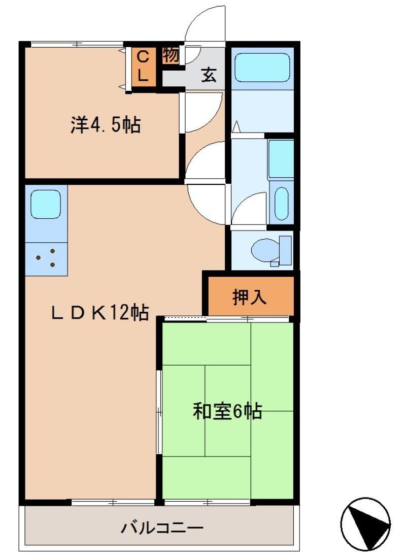 ルミウス鯉池の間取り