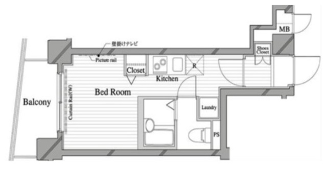 アクアエクスクルーシブ武蔵小山の間取り