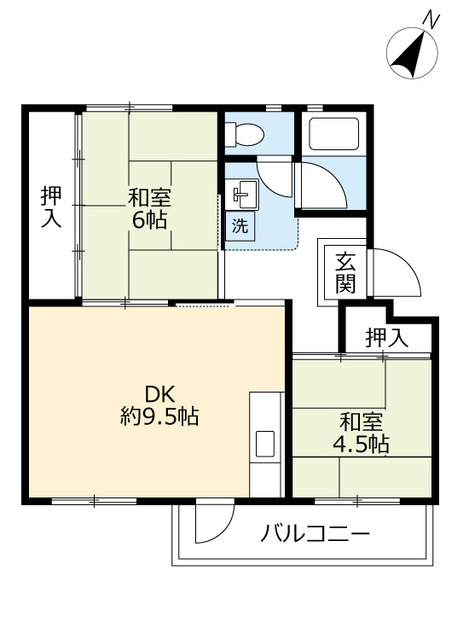 ＵＲ江南の間取り