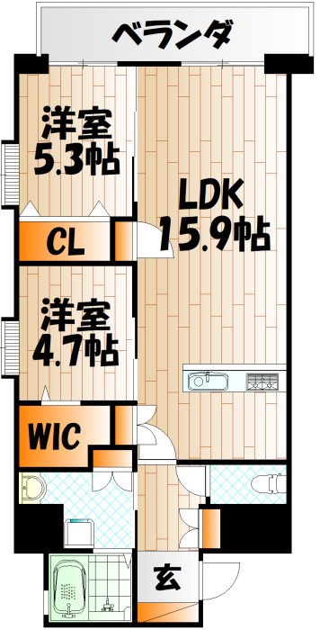 スマート到津の杜の間取り