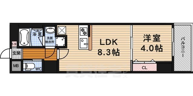 【アスヴェル京都東堀川の間取り】