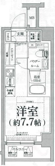 クラリッサ横浜ノワールの間取り