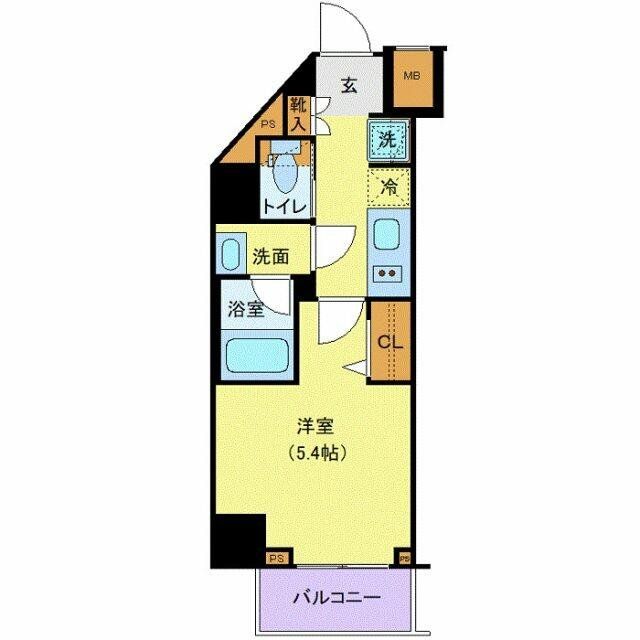 横浜市鶴見区市場大和町のマンションの間取り